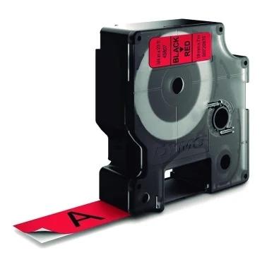 Dymo D1 Cinta Etiquetas 19mmx7m Negro/Rojo