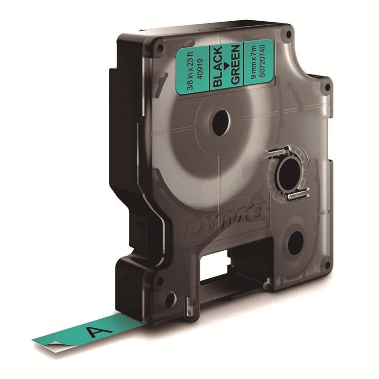 Dymo D1 Cinta Etiquetas 9mmx7m Negro/Verde