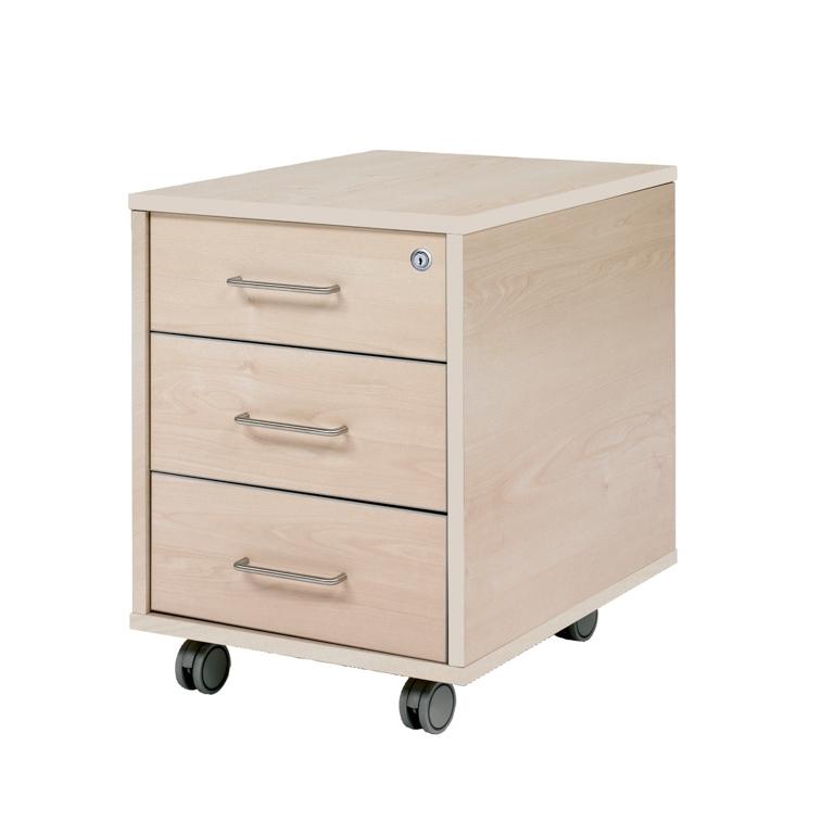 Rocada Buck Móvil 43X59X58 Con 3 Cajones Estructura Haya