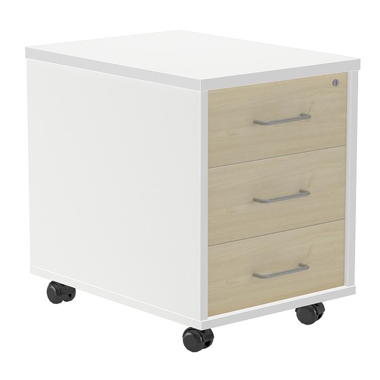 Rocada Cajonera 3 Caj.C/Rued.60X40X58 Bl/Hy