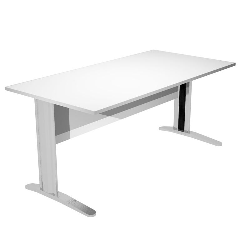 Presto Mesa 140 Pata Metal Blanco