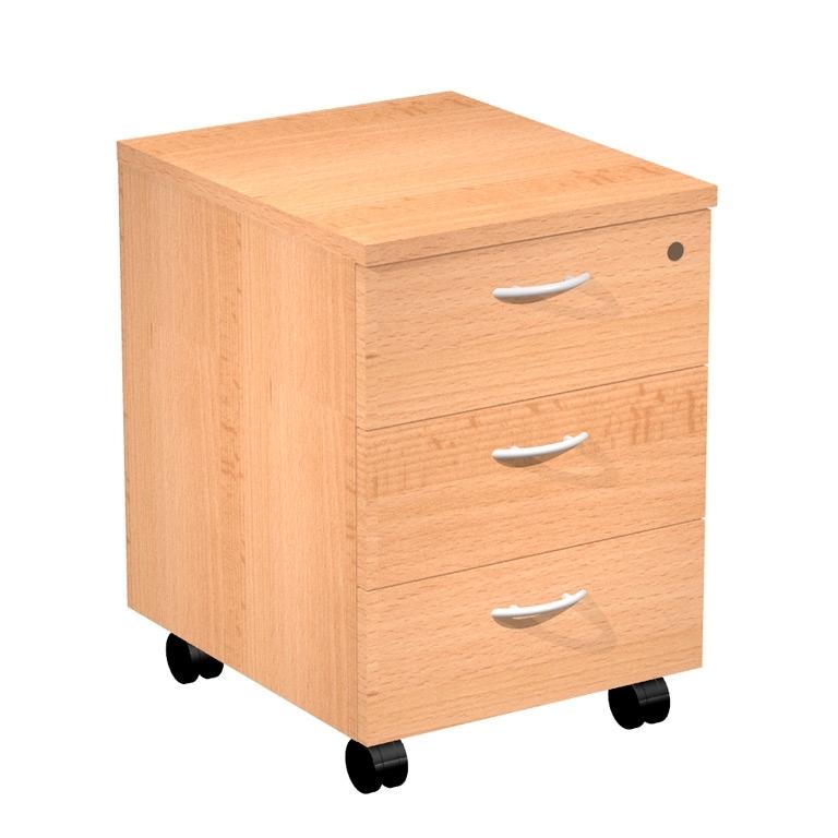 Presto Cajonera Movil 3 Cajones Haya