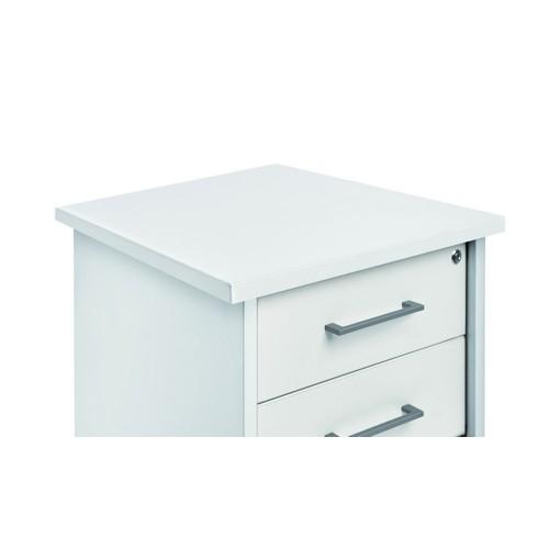 Buck Móvil 43x59x58 Con 1 Cajón + Carpetero Estructura blanca Frontales blancos