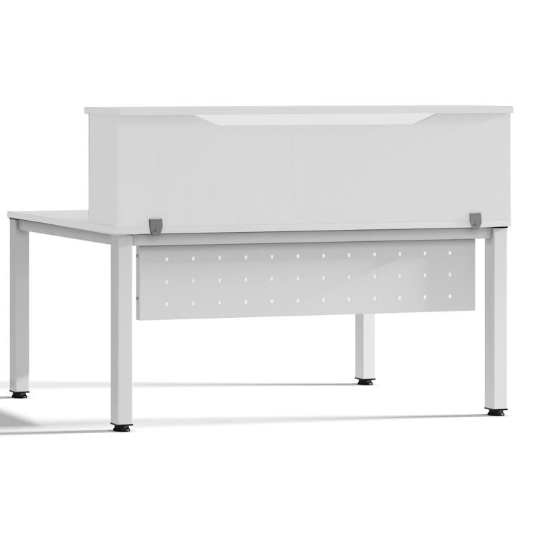 Módulo recepción 180x30x40cm blanco / blanco