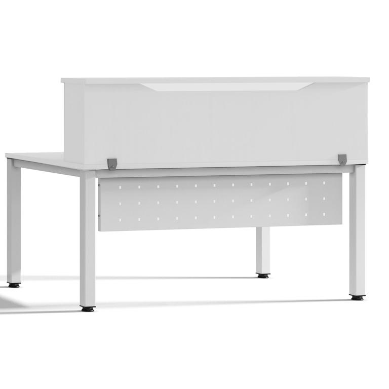 Módulo recepción 200x30x40cm blanco / blanco