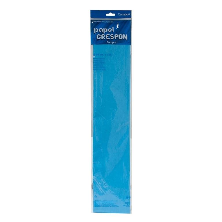 Campus Papel Crespon College 0,5X2M Azul Claro