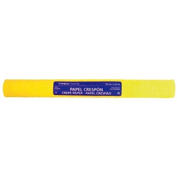 Campus Papel Crespon 0,5X2,5 Mts Amarillo
