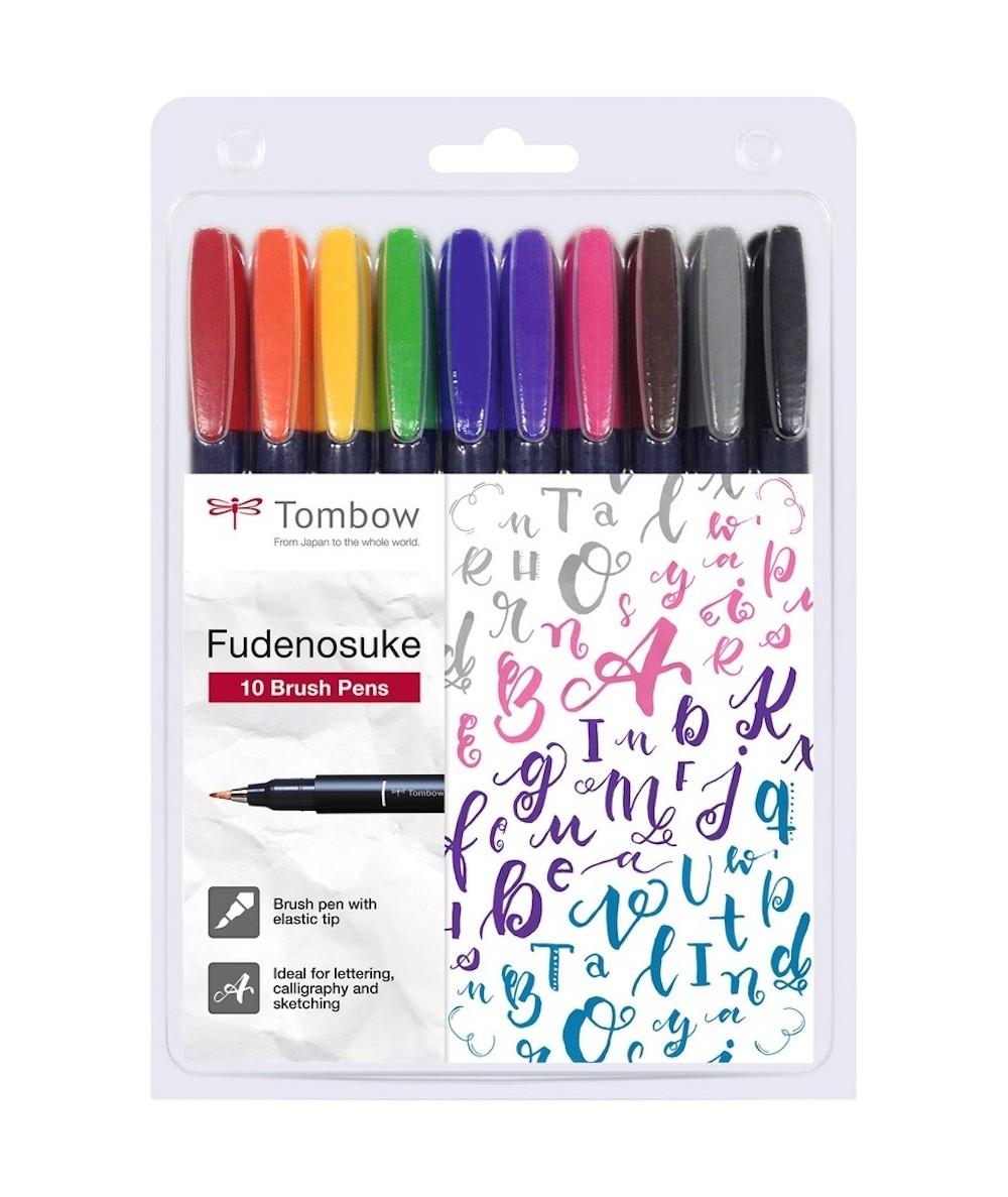 Tombow Estuche 10 Rotuladores Fudenosuke