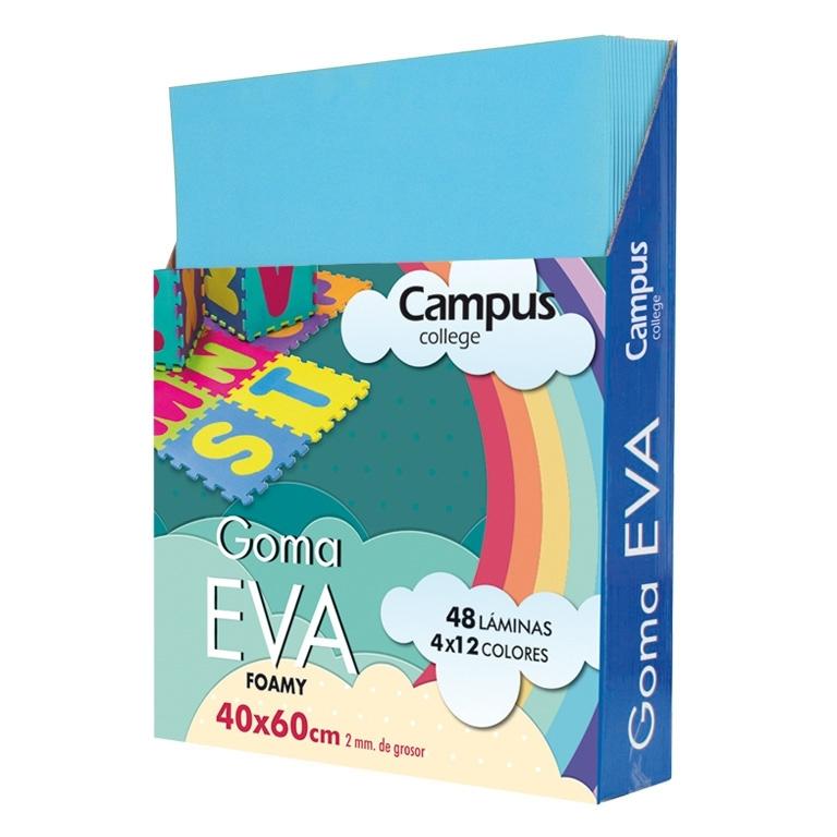 Campus Goma Eva 40X60 Azul Cielo