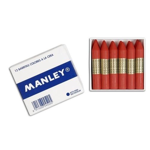 Manley  Cera Blanda Monocolor Rojo (12)