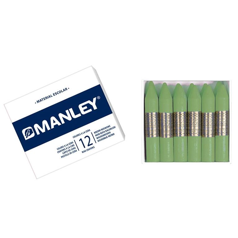Manley  Cera Blanda Monocolor Verde Amarillento (12)