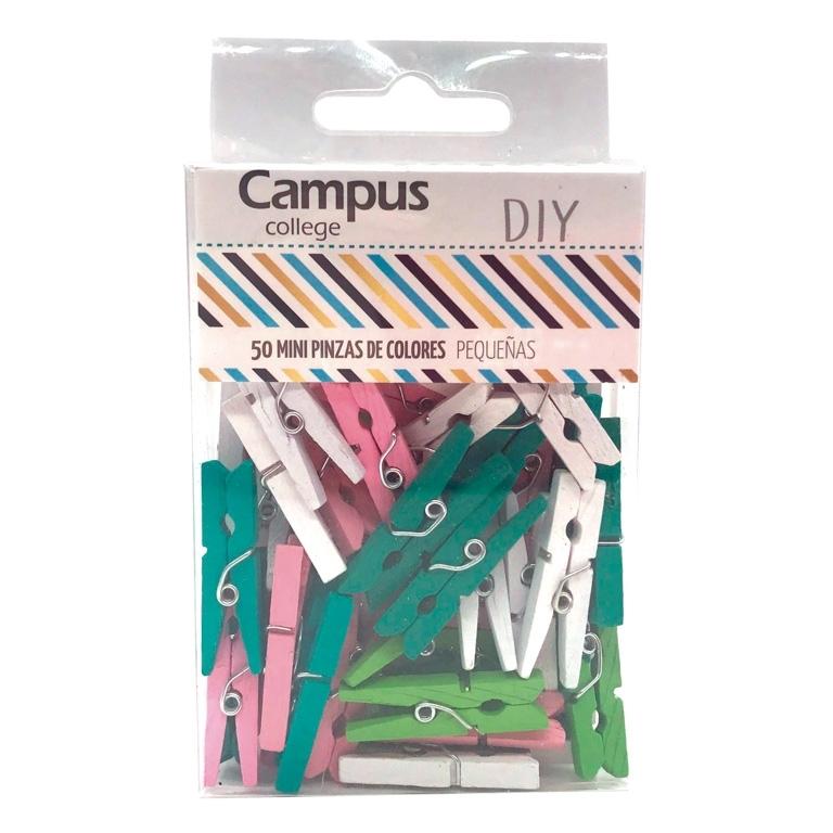 Campus Pinza Madera Pequeña Color/50U