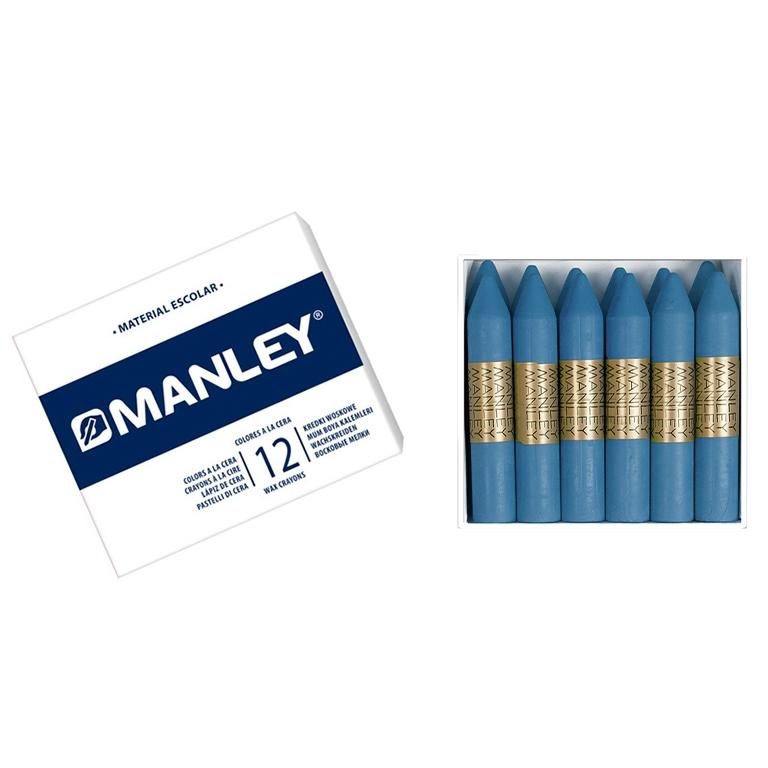 Manley  Cera Blanda Monocolor Azul Cobalto (12)