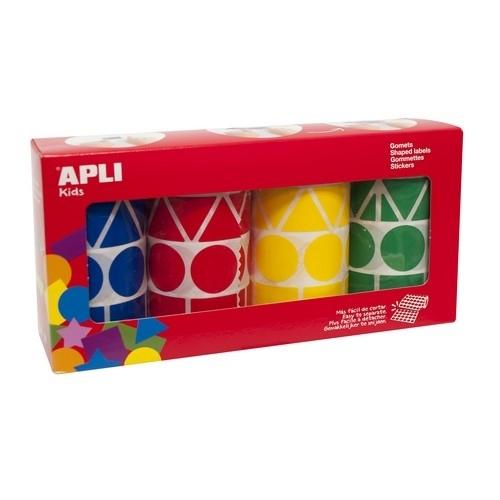 Apli Pack Rollos Gomets 4 Colores xL