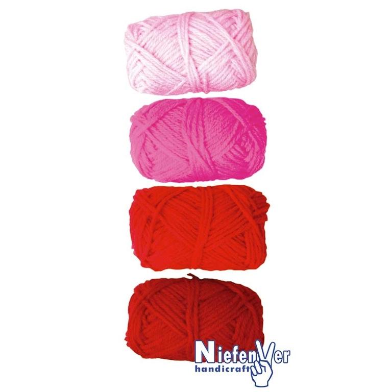 Ovillo De Lana 28Gr Gama Rojo/4Uds