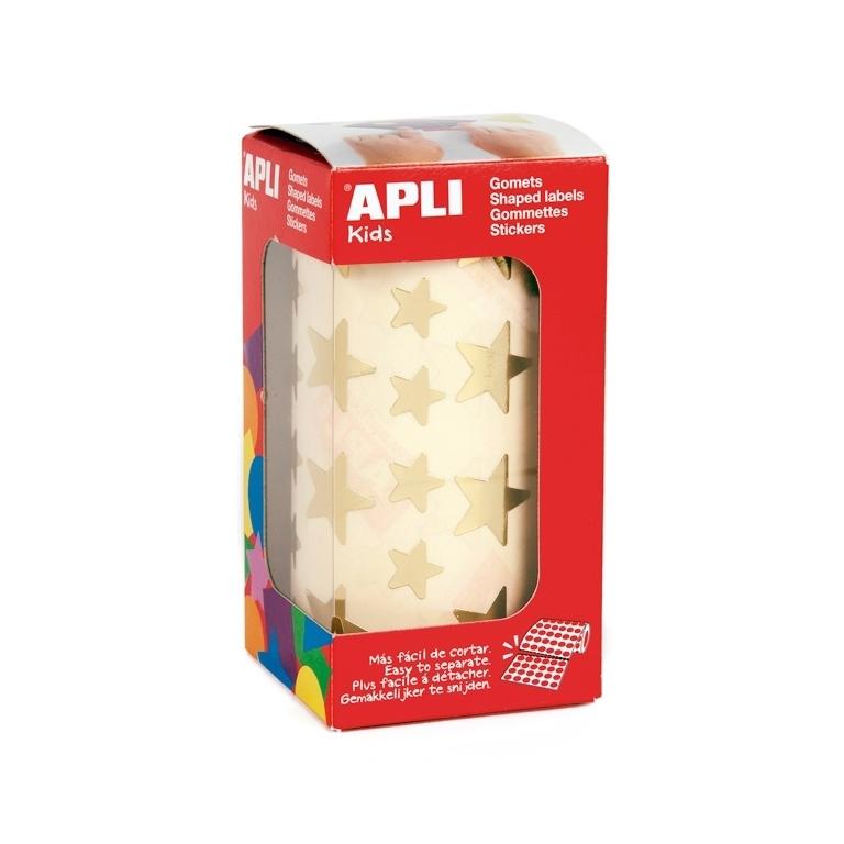 Apli Rollo Gomets Estrellas 12,5 mm/19,5 mm Oro