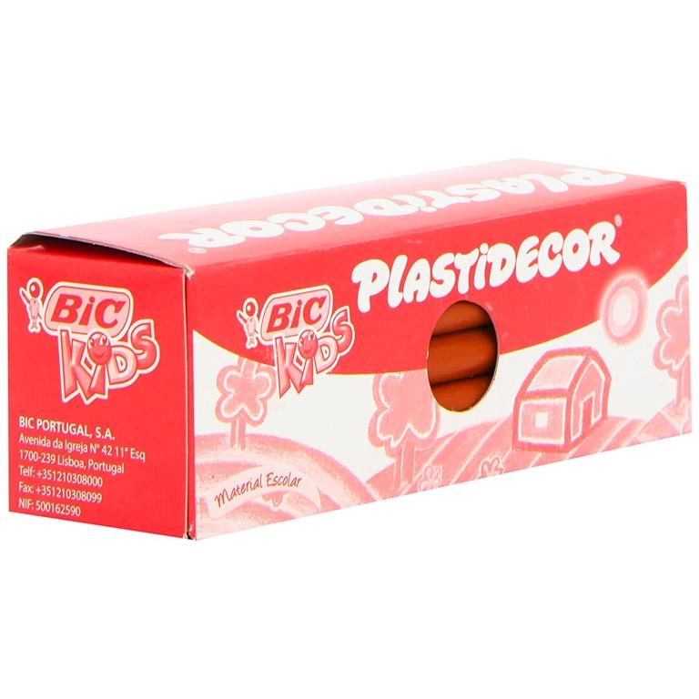 Cera plástica monoestuche 25 un. marrón Plastidecor
