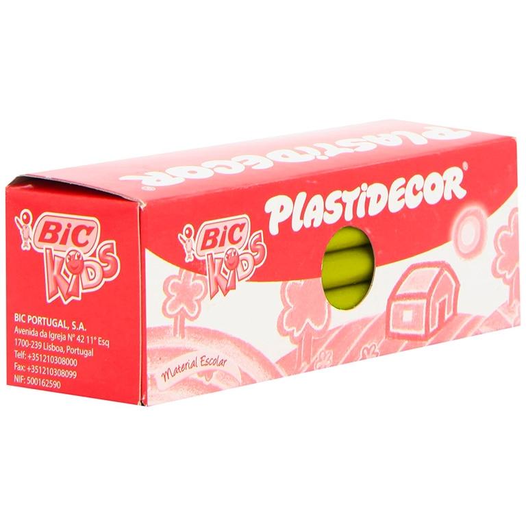 Cera plástica monoestuche 25 un. amarillo Plastidecor