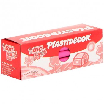 Cera plástica monoestuche 25 un. rosa Plastidecor