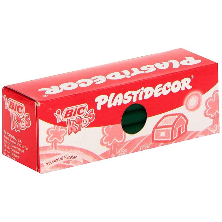 Cera plástica monoestuche 25 un. verde oscuro Plastidecor