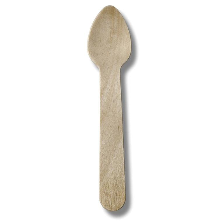 Cuchara Postre Madera Reutiliz. /50Ud