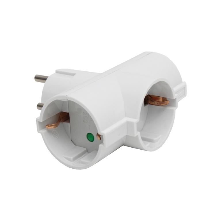 Adaptador Schuko 3 Tomas