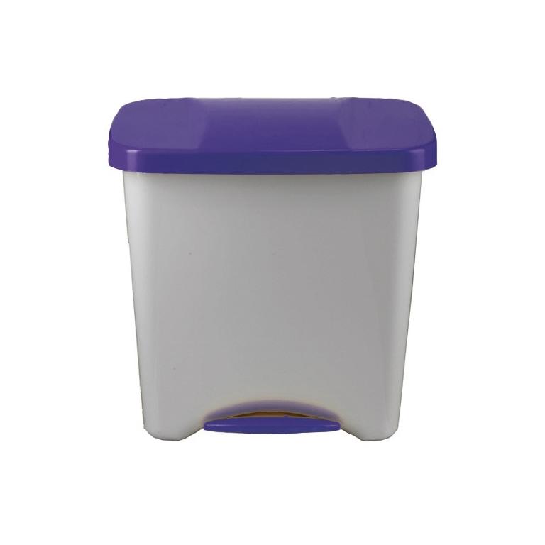 Dahi Papelera Pedal Bco 50L Azul