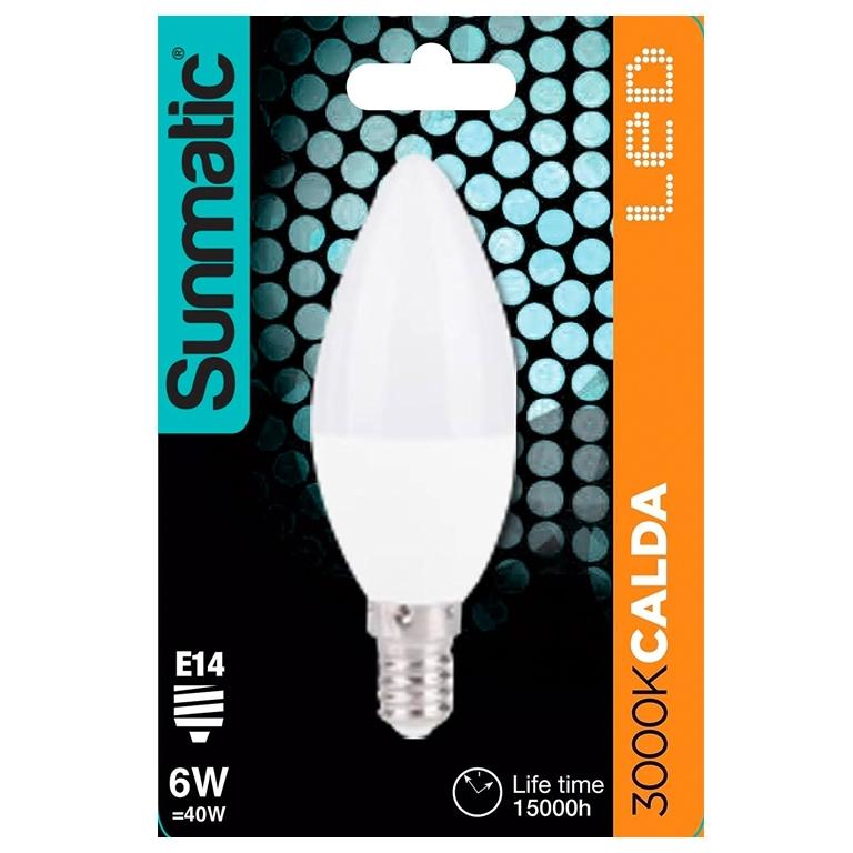 Bombilla Led Vela E14 6W 470Lum Calid
