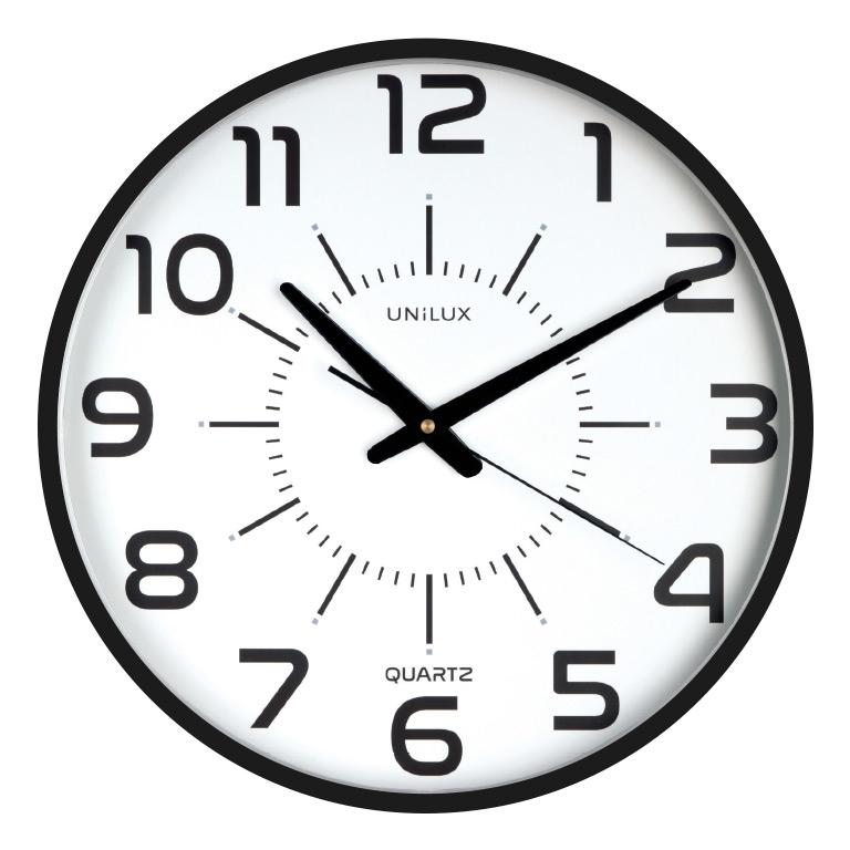 Reloj pared 37,5cm diámetro MAXI POP NEGRO