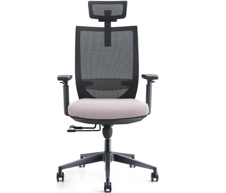 Silla Oficina Ergonómica Corba 03 Malla Negra con Cabezal