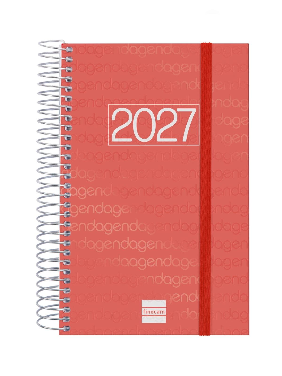 Finocam Agenda Year E5 1Dp 2027 Vermell Cat+
