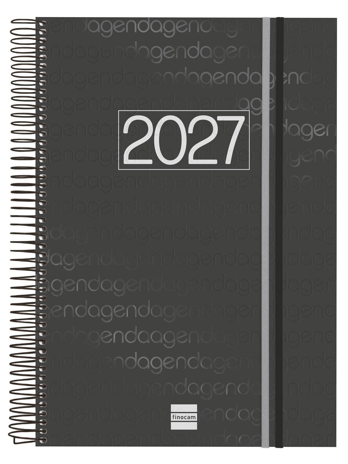 Finocam Agenda Year E40 1Dp 2027 Negre Cat+
