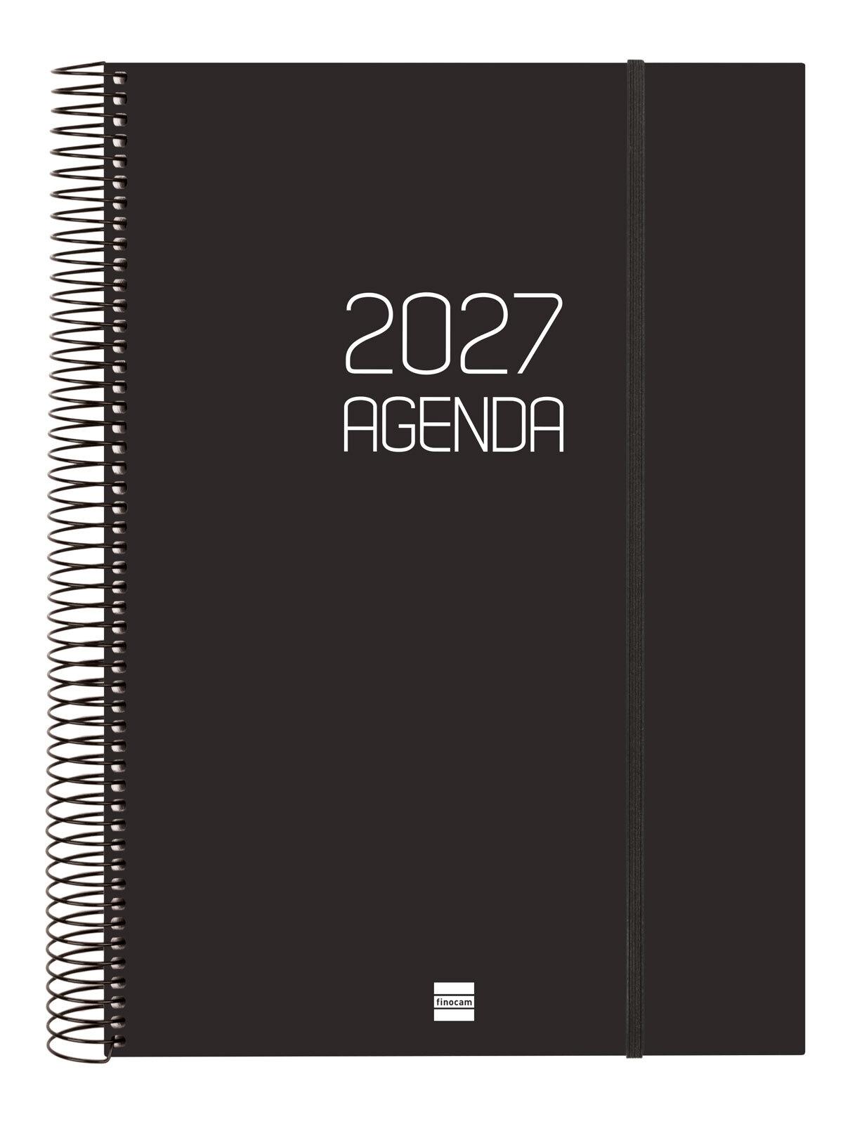 Finocam Agenda Opaque E40 1Dp 2027 Negre Cat+