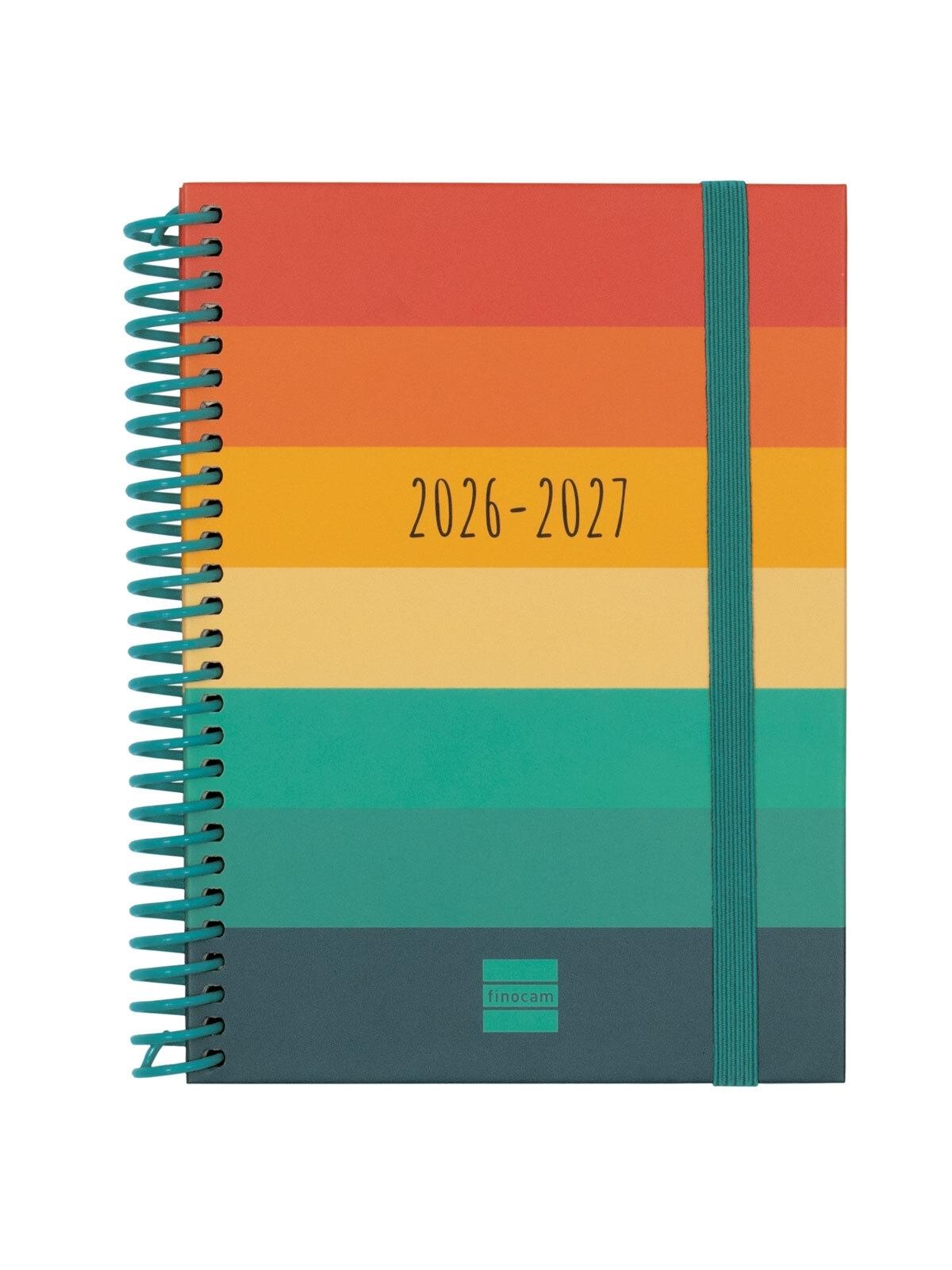 Finocam Agenda Escolar Diva 1/8 Semana Vista Horizontal 26-27 Colors Catalán