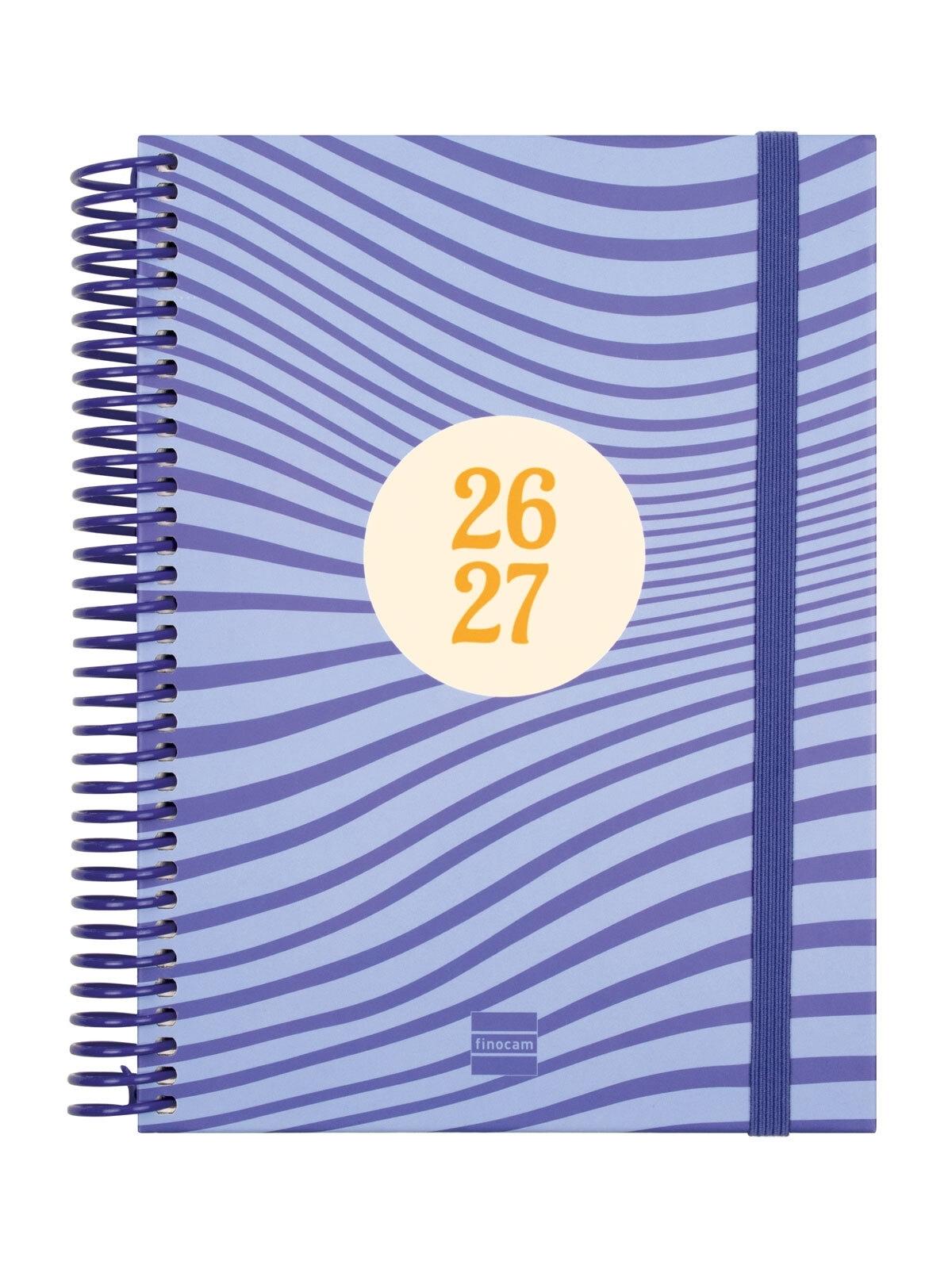 Finocam Agenda Escolar Diva 1/4 1 Dia Página 26-27 Olas Catalán