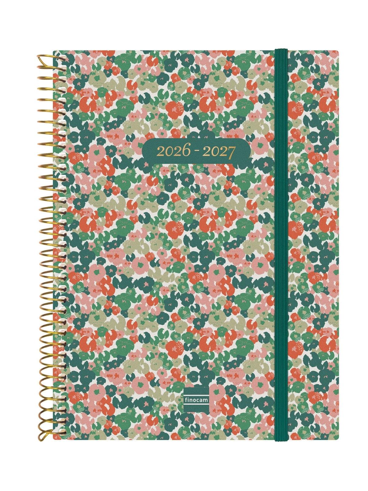 Finocam Agenda Escolar 18 Meses Espiral E10 Semana Vista Horizontal 26-27 Daisy Internacional