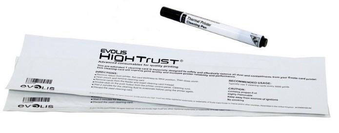 Evolis Badgy Tarjeta Limpiadora Impresora Transferencia Termica