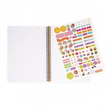 Legami Libreta Espiral A4 Rayado Portada Rígida Sushi Cat