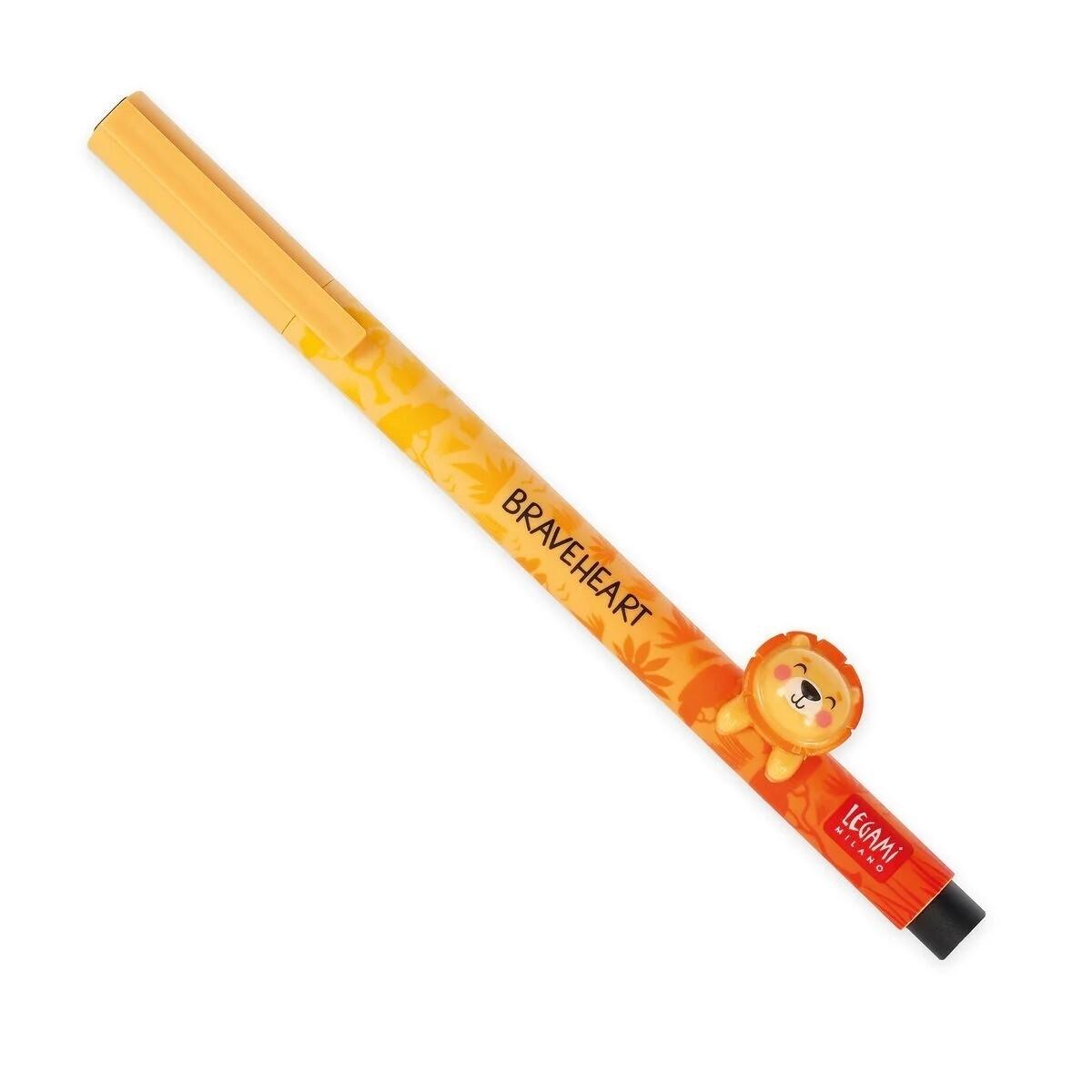 Legami Lovely Friends Bolígrafo Gel Naranja Lion
