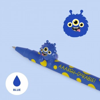Legami Lovely Friends Bolígrafo Gel Azul Monster