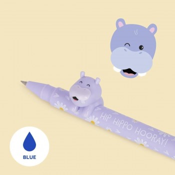 Legami Lovely Friends Bolígrafo Gel Azul Hippo