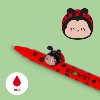 Legami Lovely Friends Bolígrafo Gel Rojo Ladybug