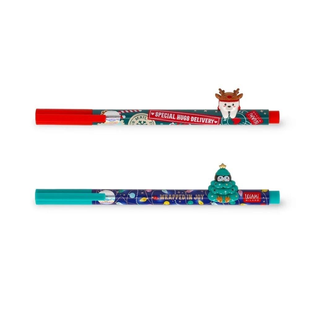 Legami Set 2 Bolígrafos Gel 0,5 mm Jingle All the Way