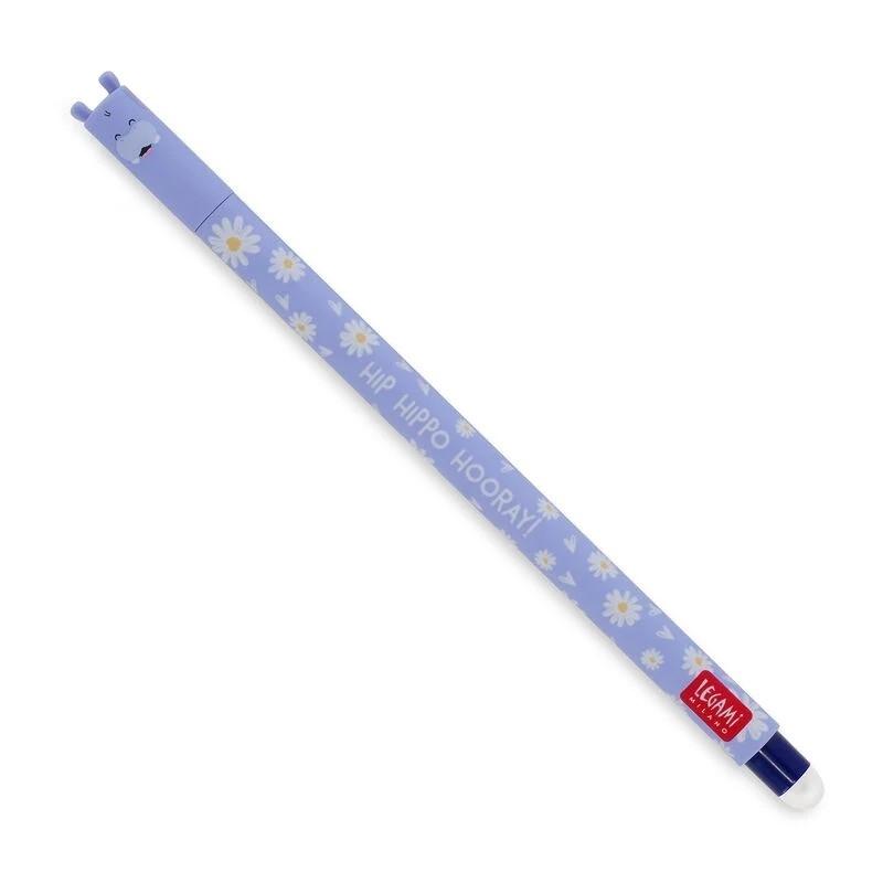 Legami Bolígrafo Gel Borrable 0,7mm Azul Hippo
