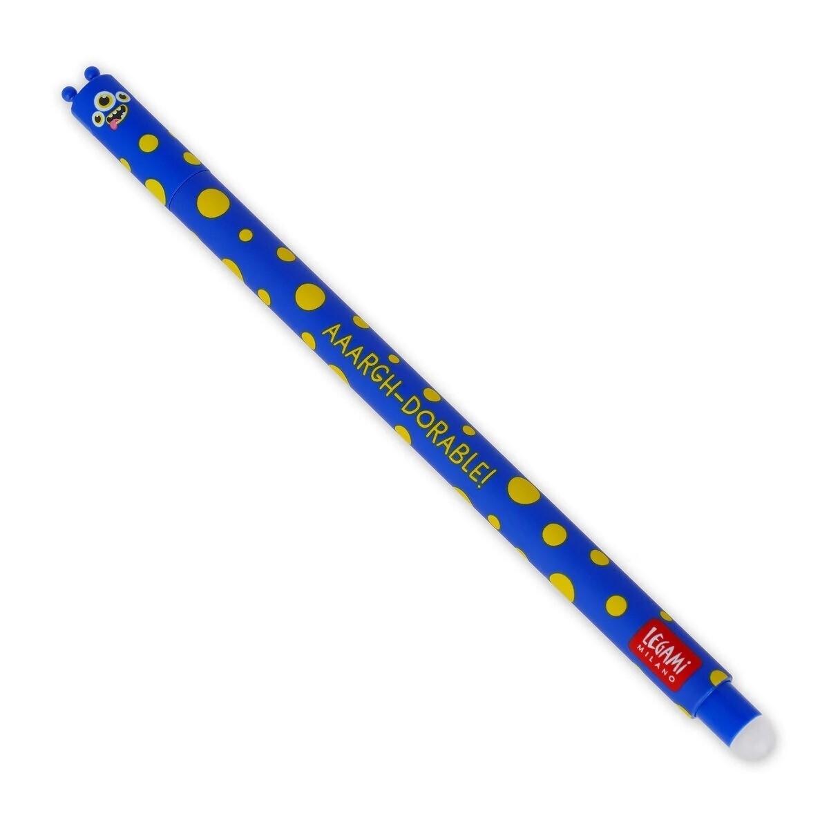 Legami Bolígrafo Gel Borrable 0,7mm Azul Monster