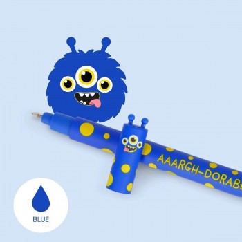 Legami Bolígrafo Gel Borrable 0,7mm Azul Monster