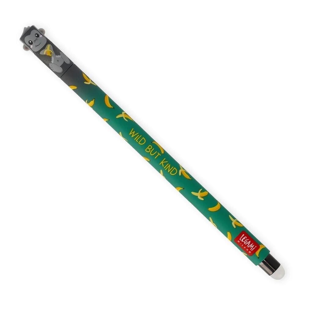 Legami Bolígrafo Gel Borrable 0,7mm Negro Gorilla