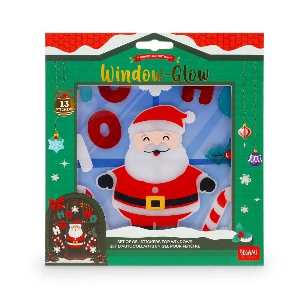 Legami Set Adhesivos Gel para Ventanas Santa Claus