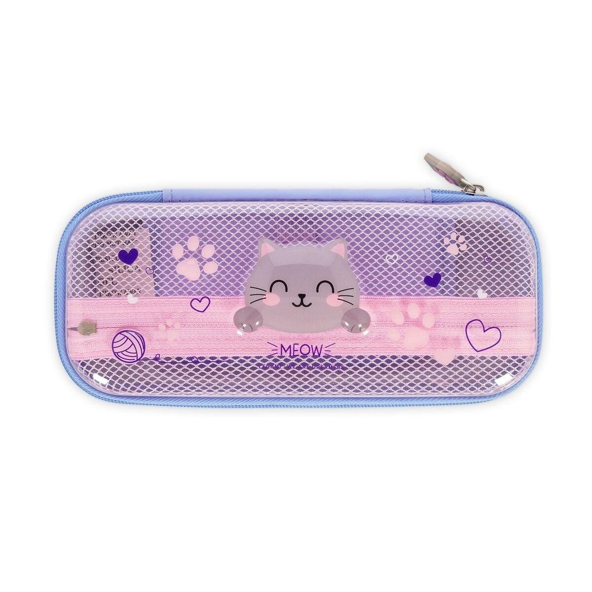 Legami Wonder-wow Estuche Transparente Rígido Kitty