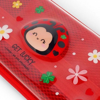 Legami Wonder-wow Estuche Transparente Rígido Ladybug